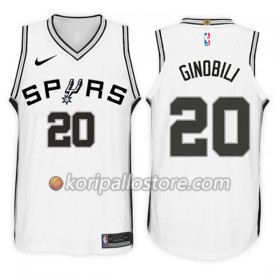San Antonio Spurs Manu Ginobili 20 Nike 2017-18 Valkoinen Miesten Pelipaidat Swingman 